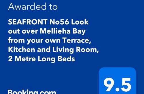 Għadira Apartment | BEACHFRONT with Seaviews Apartment No56 Award Winner Unbeatable Location for Closeness to the Sea Ideal for Guests looking for Winter Spring and Autumn Breaks in Sunny Malta Also Ideal for Coastal Hikers
