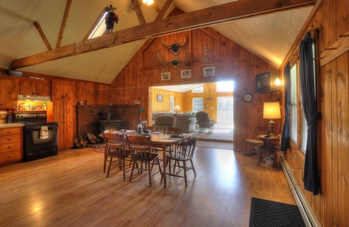 Oquossoc House | Beagle Lodge - Four season getaway - with shared waterfront and snowmobile access from your door!