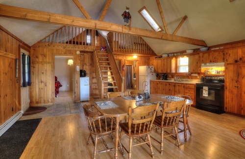 Oquossoc House | Beagle Lodge - Four season getaway - with shared waterfront and snowmobile access from your door!