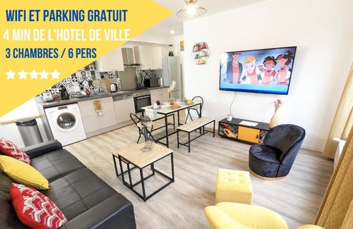 Poitiers Apartment | Beau-Jean, Un Cocon Sympa 5 min à Pied du Centre-Ville, Parking Privé, à 10 min du CHU