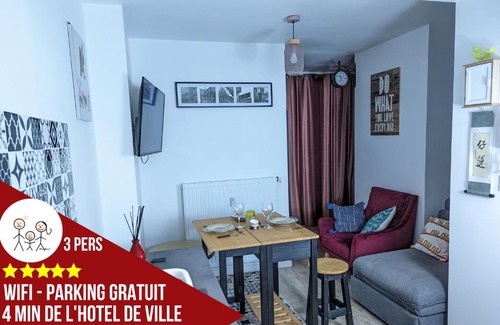 Poitiers Apartment | Beau-Jean, Un Cocon Sympa 5 min à Pied du Centre-Ville, Parking Privé, à 10 min du CHU