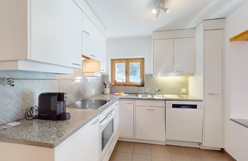 Maloja Apartment | Beautiful 2 1/2-room apartment on the ground floor with private terrace.