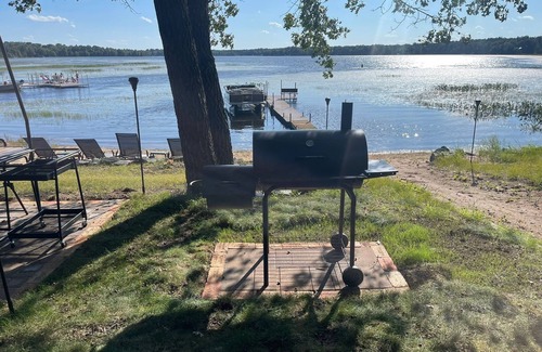 Markville Cabin | Beautiful 4-Bedroom Waterfront Log Home in Danbury, Wisconsin