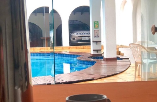 Jardim Centenario House | Beautiful 6 Bedroom House, Pool, Barbecue - Enseada - Guarujá