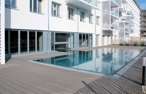 Prora Apartment | Beautiful apartment for 2 people with pool, WIFI, TV, terrace and pets allowed