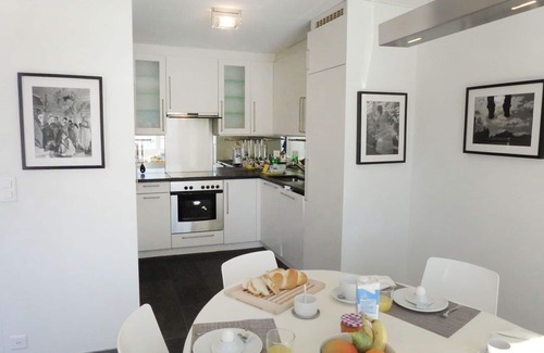 Samedan Apartment | Beautiful apartment for 4 guests with WIFI, TV, balcony, pets allowed and parking