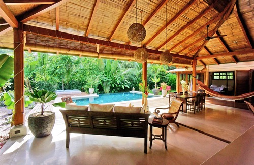 Playa Hermosa Cobano House | Beautiful Batik villa steps from the beach, full service.