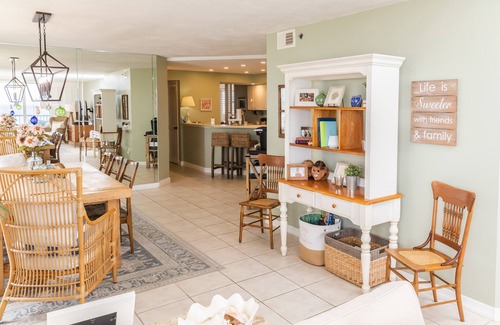 Ponce Inlet Condo | Beautiful beach and property with lots of room in our corner unit.