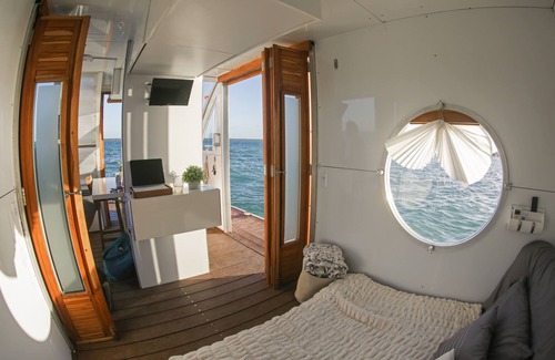 Bacalar Boat Rental | Beautiful Floating House in the 7 Colors Lagoon, Bacalar, Mexico