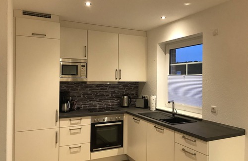 Geeste Apartment | Beautiful holiday apartment with sauna and wood-burning stove on the water and close to the beach