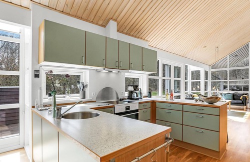 Hasle House | Beautiful home in Hasle with sauna