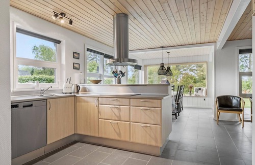 Skaven Strand House | Beautiful home in Tarm with kitchen