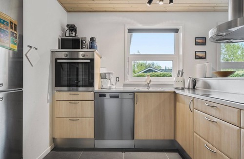Skaven Strand House | Beautiful home in Tarm with kitchen