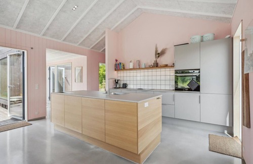 Skaven Strand House | Beautiful home in Tarm with sauna