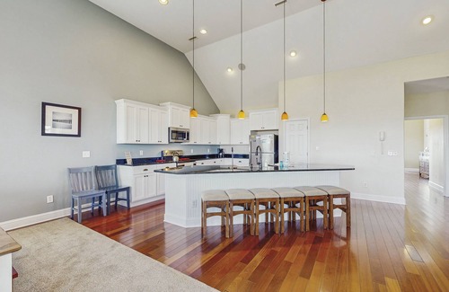 Waves House | Beautiful Home with pool, hot tub, AC, W/D, & fireplace