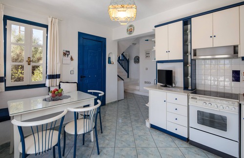 Plaka Villa | Beautiful single villa with two floors surrounded with garden close to the beach