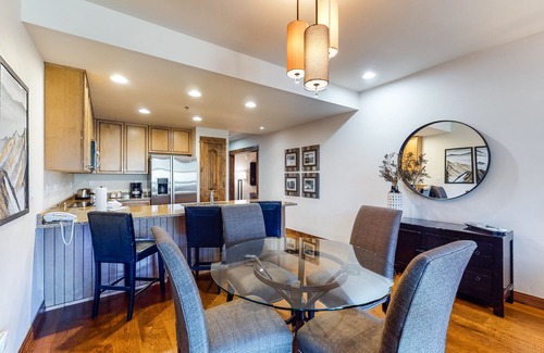 Four O'Clock Condo | Beautiful ski-in/ski-out villa with shared game room, hot tub, pool, & gym
