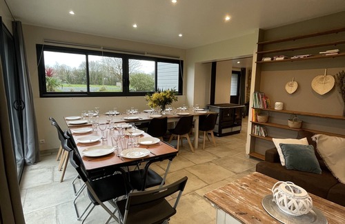 Trelevern House | Beautiful stone farmhouse for 20 people with heated swimming pool