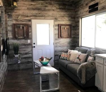 Irwin House | Beautiful Tiny House with Wrap-Around Deck and Skylight for a Romantic Escape in Irwin, Idaho