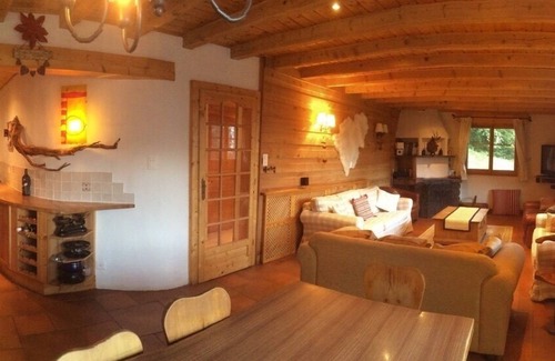 Ovronnaz Ski Chalet | Beautiful Wooden Chalet set in private woodland and garden with stunning views.