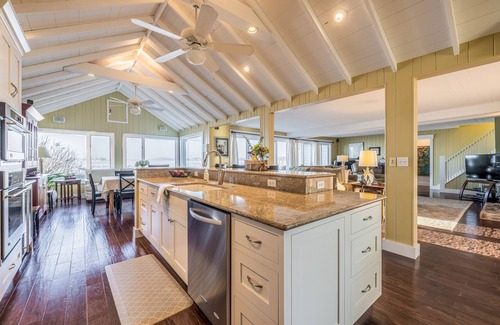 Sodus Point House | Beautifully updated home on the bay and golf course with dock and raised deck!