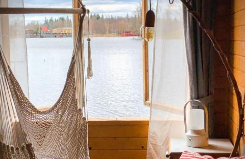 Aluksne Apartment | Bed&Boat two-story boathouse on lake+boat (incl.)