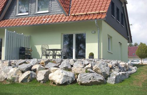 Tanne House | Behagliches Ferienhaus Zaunkönig -mit Kamin und Sauna- Blick über das romantische Bodetal