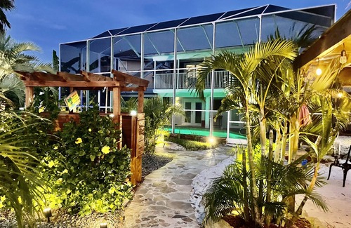 Spring Hill House | Best Direct Gulf Access. Waterfront Paradise, Private Beach, Heated Pool and Spa