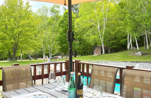 Johnsburg Ski Chalet | Birch Hill Lodge, Heated Pool, Hot Tub, Playroom & Fireplace Near Gore Mt with