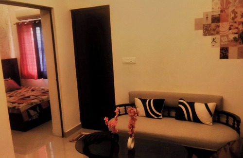 Noida Apartment | Blissful Haven - 1BHK Retreat with Bean Bag