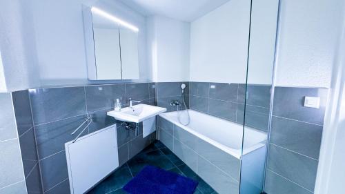 Brugg Apartment | Blue Apartment by Freihofapartments