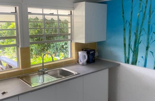 Marigot Bay Apartment | Blue bamboo apartment Marigot bay.