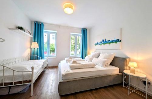 Andreasvorstadt Apartment | BohnApartments - Altstadtoase - Balkon und Garten - WLAN