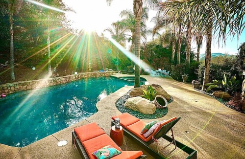 Calabasas House | Boho Chic Malibu Retreat Estate Salt Pool + Yoga