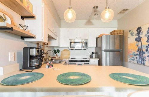 West Panama City Beach Condo | Boho Retreat Across the Street from the Beach