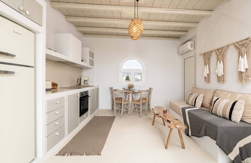 Aliki Apartment | Boho rooftop apartment with sea-views, in Aliki Paros