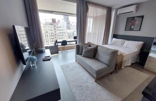 Cerqueira Cesar Apartment | BOOK SAMPA Apt.1208 Seu Refúgio Próx. Metrô Oscar