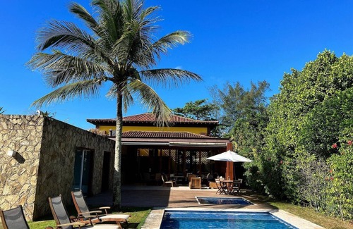 Regiao dos Lagos House | Mansion with pool in front of stylish beach - Búzios