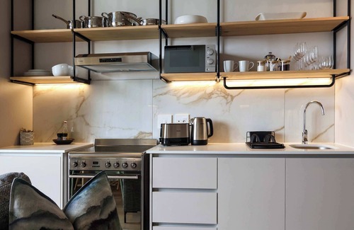 Three Anchor Bay Apartment | Brand New Elegant Studio, Sea Views, Aircon, Pool
