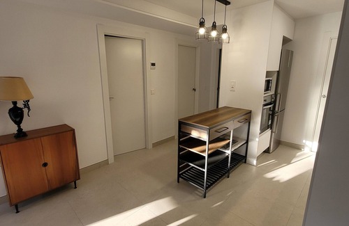 El Moncayo Apartment | Brand new apartment 20 meters from the sea! Air-conditioned. Macarena by the Sea