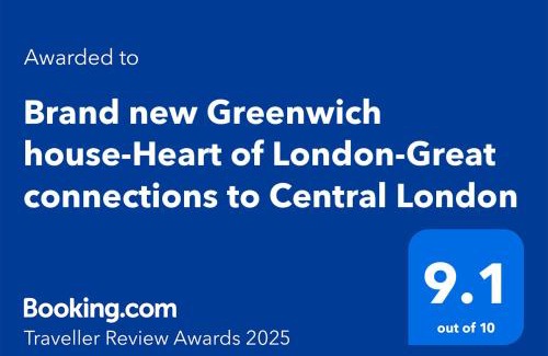 Glyndon Apartment | Brand new Greenwich house-Heart of London-Great connections to Central London