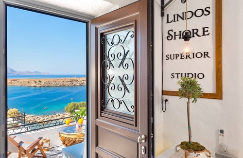 Lindos Apartment | Brand New! Lindos shore Superior Studio just above Lindos main beach !