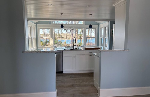 East Falmouth House | BRAND NEW LISTING! 3BD Pondfront Home-Central A/C, Beautiful Pond Views, Kayaks, Firepit & Outdoor Shower