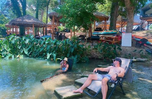 Sutherland Springs Cabin | Brand new waterfront Cabin with many amenities: Pool, hot tub & kayaking. - RC8