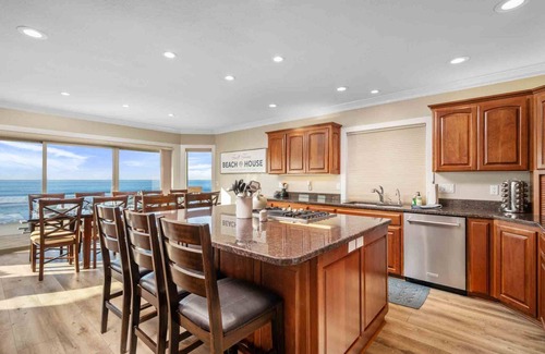 Roads End House | Breathtaking Panoramic Ocean and Beach Views from Home and Enormous Deck, Game Room & More