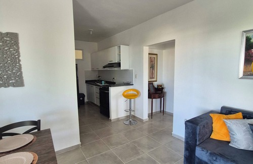 Nagua Apartment | Breezy 2-bedroom apartment in a quiet Nagua Suburb with AC and private parking
