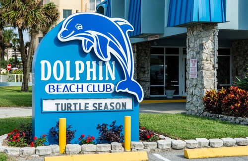 Daytona Beach Shores Apartment | Breezy Dolphin Beach Club, Studio Beach Front