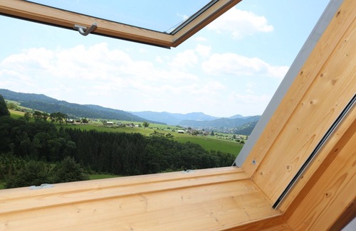 Oberharmersbach Apartment | Breigenhof - cozy apartment Falcon nest in the attic - sunny location