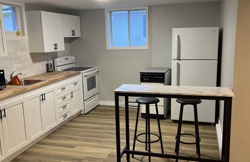 New Glasgow Apartment | Bright and fresh basement apartment, newly renovated.