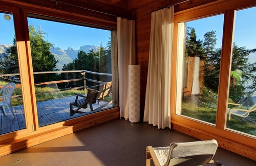 Mayens-de-Riddes Ski Chalet | Bright chalet Tzoumaz - Verbier magnificent view on privileged environment